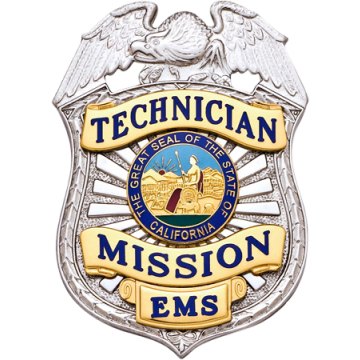 Smith & Warren S522C Shield Badge with Eagle and Applied Panels (3" x 2-1/8")