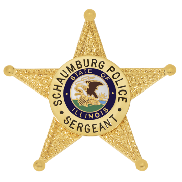 Smith & Warren S523 Five-Point Star Badge with Applied Circle Panel (2-3/4" x 2-7/8")