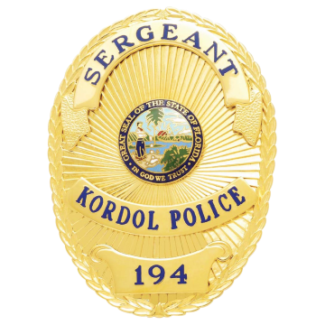 Smith & Warren S525A Oval Badge with Applied Panels (3-3/8" x 2-1/2")