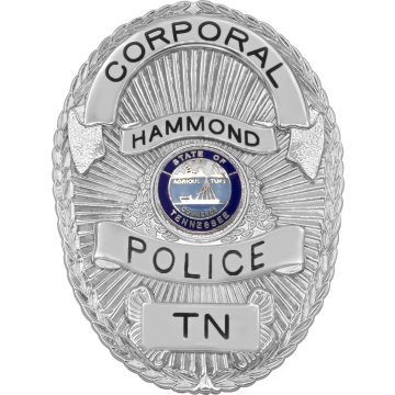 Smith & Warren S525B Oval Badge with Applied Panels (3-3/8" x 2-1/2")