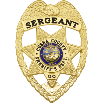 Smith & Warren S526 Eagle Top Wreath Badge with 7-Point Star Cutout (3-3/8" x 2-3/8")