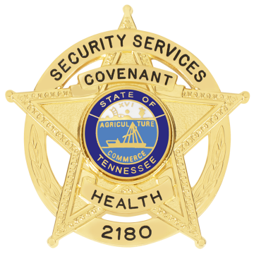 Smith & Warren S527 Five-Point Star in Circle Badge (2-1/2" x 2-5/8")