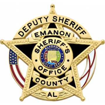 Smith & Warren S527AALE Five-Point Star w/ US & Alabama Flag (2-1/2" x 2-5/8")