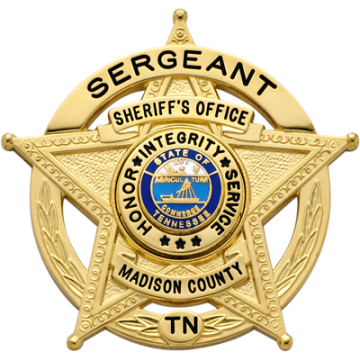 Smith & Warren S527AD Five-Point Star in Circle Badge (2-1/2" x 2-5/8")