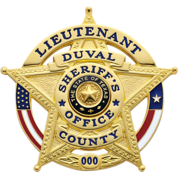 Smith & Warren S527ATX 5-Point Star in Circle with US & Texas Flags (2-1/2" x 2-5/8")