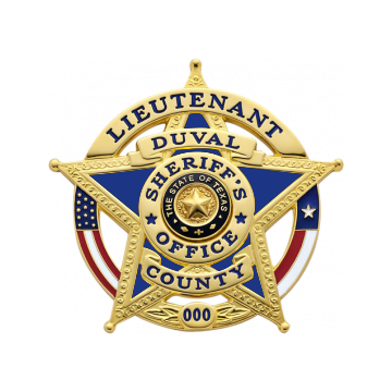 Smith & Warren S527ATXE Five-Point Star w/ US & Texas Flag (2-1/2" x 2-5/8")