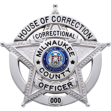 Smith & Warren S527C Five-Point Star in Circle Badge (2-1/2" x 2-5/8")