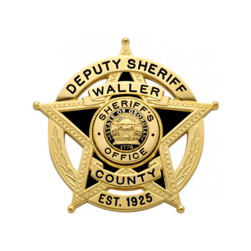 Smith & Warren S527DE Five-Point Star in Circle Badge w/ Enameled Background (2-1/2" x 2-5/8")