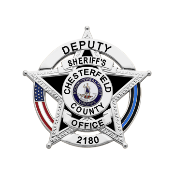 Smith & Warren S527US_BLE Five-Point Star w/ US & Thin Blue Line Flag (2-1/2" x 2-5/8")