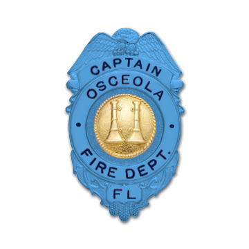 Smith & Warren S528_BL Autism Awareness Eagle Top over Circle Badge (3" x 1-7/8")