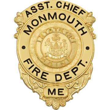 Smith & Warren S528EO Shield Badge w/ Circular Panel (2-1/2" x 1-7/8")