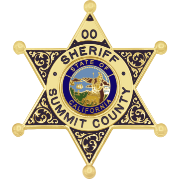 Smith & Warren S534E Decorative 6-Point Star Badge w/ Enamel Background (2-7/8" x 2-1/2")