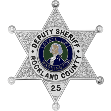 Smith & Warren S534UD Decorative 6-Point Star Badge w/ Circle Panel (2-7/8" x 2-1/2")