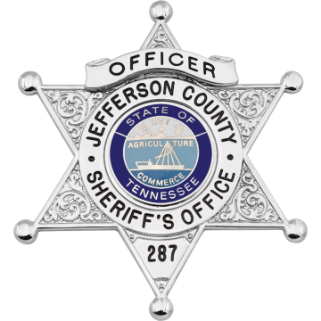 Smith & Warren S534UDA Decorative 6-Point Star Badge w/ Circle Panel  (2-7/8" x 2-5/8")