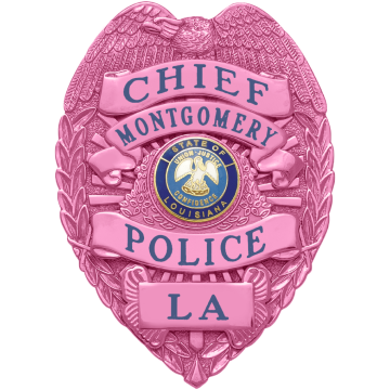 Smith & Warren S536_PI Breast Cancer Awareness Eagle Top Badge (3-3/8" x 2-3/8")