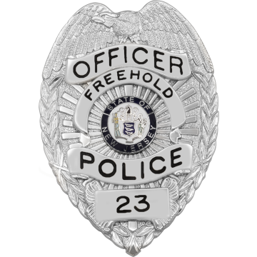 Smith & Warren S536A Eagle Top Badge with Applied Panels (3-3/8" x 2-3/8")