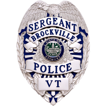 Smith & Warren S536E Eagle Top Badge w/ Applied Panels & Enamel Background (3-3/8" x 2-3//8")