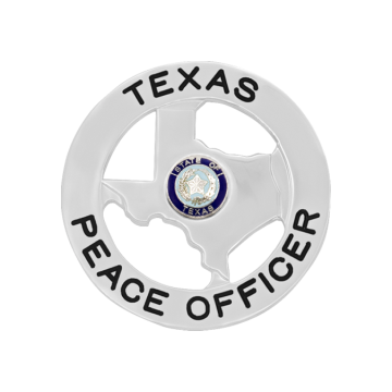 Smith & Warren S540 State of Texas Cutout in Circle Badge (2-1/4")