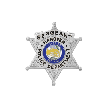 Smith & Warren S551 Small 6-Point Star Badge with Circle Panel (Small Badge)