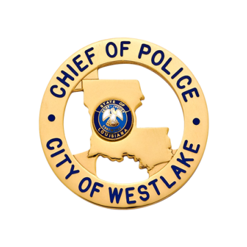 Smith & Warren S562 Circle Badge with State of Louisiana Cutout (2-1/8")