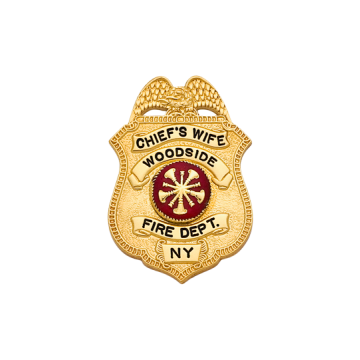 Smith & Warren S566 Small Eagle Top Shield Badge (1-3/4" x 1-3/16")