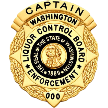 Smith & Warren S567 Wreath Shield Badge with Washington Seal (2-3/8" x 2")