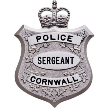 Smith & Warren S572 Shield Badgewith Crown on Top (2-1/2" x 1.880")