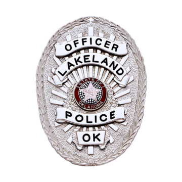 Smith & Warren S577 Oval Badge with Rays and Applied Panels (2-3/4" x 2-1/8")