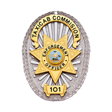 Smith & Warren S577A Oval Badge with Applied 7-Point Star Badge (2-3/4" x 2-1/8")