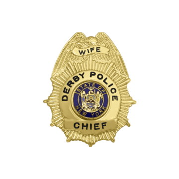 Smith & Warren S58 Small Sunburst Badge with Eagle on Top (1-5/8" x 1-1/4")