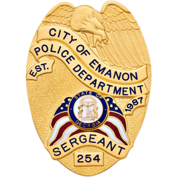 Smith & Warren S583 Shield with Eagle and U.S. Flags (3-3/8" x 2.350")