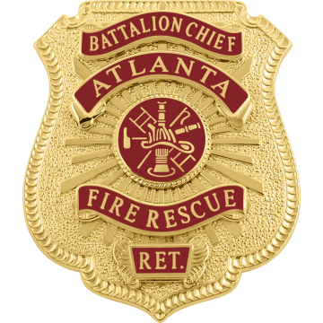 Smith & Warren S586R Classic Shield Badge with Reverse Enamel Panels (2-1/2" x 2-1/8")