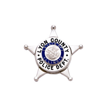 Smith & Warren S587 Small Five-Point Star with Circle Panel (1-3/8")