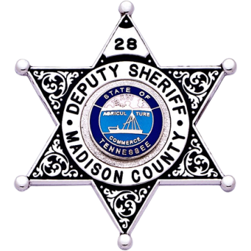 Smith & Warren S589E 6-Point Star w/ Decorative Points & Enamel Background (2-1/2" x 2.200")