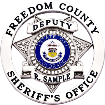 Smith & Warren S591A Seven-Point Star in Circle Badge (2-3/4")