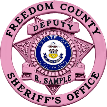 Smith & Warren S591A_PI Breast Cancer Awareness 7-Point Star in Circle Badge (2-3/4")