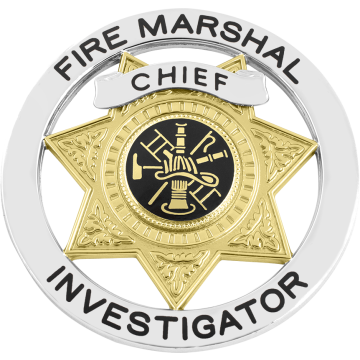 Smith & Warren S591B Seven-Point Star in Circle Badge (2-3/4")