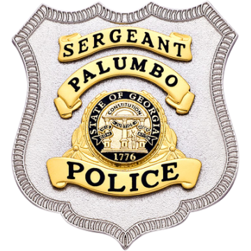 Smith & Warren S594 Plain Shield Badge with Applied Panels (2-5/8" x 2.400")