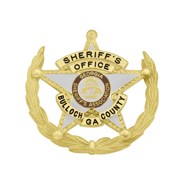 Smith & Warren S604A Georgia Sheriff's Association 5-Point Star in Wreath (2" x 2-1/8")