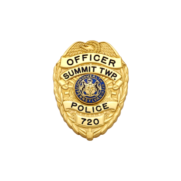 Smith & Warren S629 Small Eagle Top Shield Badge (1-3/4" x 1-1/4")