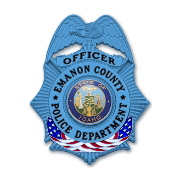 Smith & Warren S634_BL Autism Awareness Eagle Top Sunburst w/ American Flag (3-1/8" x 2-1/2")