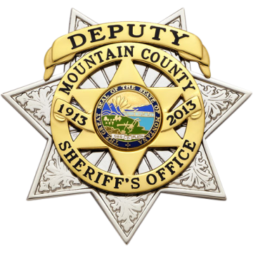 Smith & Warren S638A Seven-Point Star Badge w/ Applied 6-Point Star (2-7/8")