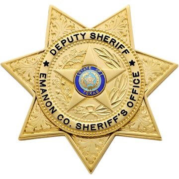 Smith & Warren S645 Seven-Point Star Badge w/ Applied 5-Point Star Disc (2-7/8")