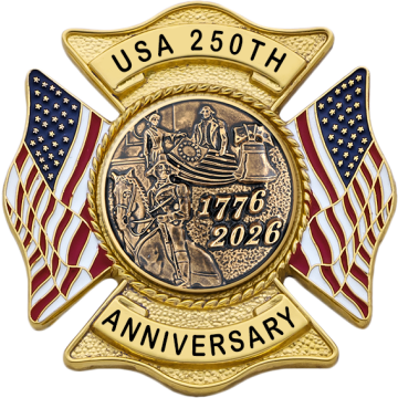 Smith & Warren S648_C1040 America 250th Semiquincentennial Maltese Cross Badge