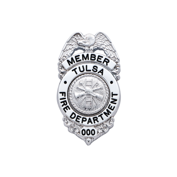 Smith & Warren S654 Small Eagle Top over Circle Badge (2-1/8" x 1-1/4")