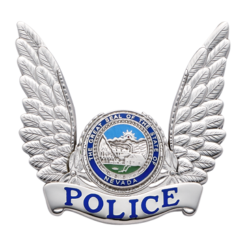 Smith & Warren S656 Winged Hat Badge (2-1/8" x 2-1/4")