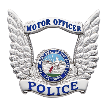 Smith & Warren S656A Winged Hat Badge (2-1/8" x 2-1/4")