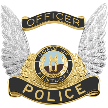 Smith & Warren S656AR Winged Hat Badge with Reverse Enamel Panels (2-1/8" x 2-1/4")