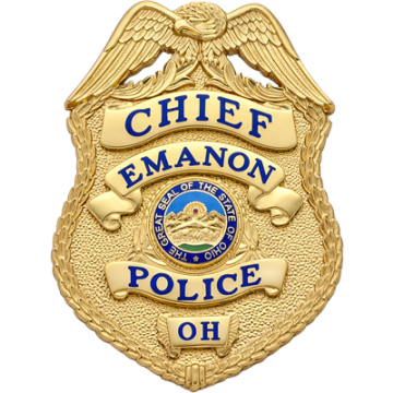 Smith & Warren S657 Shield Badge with Eagle (3-3/8" x 2-1/2")