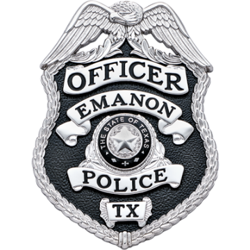 Smith & Warren S657TAC Shield Badge with Eagle & Enameled Background (3-3/8" x 2-1/2")